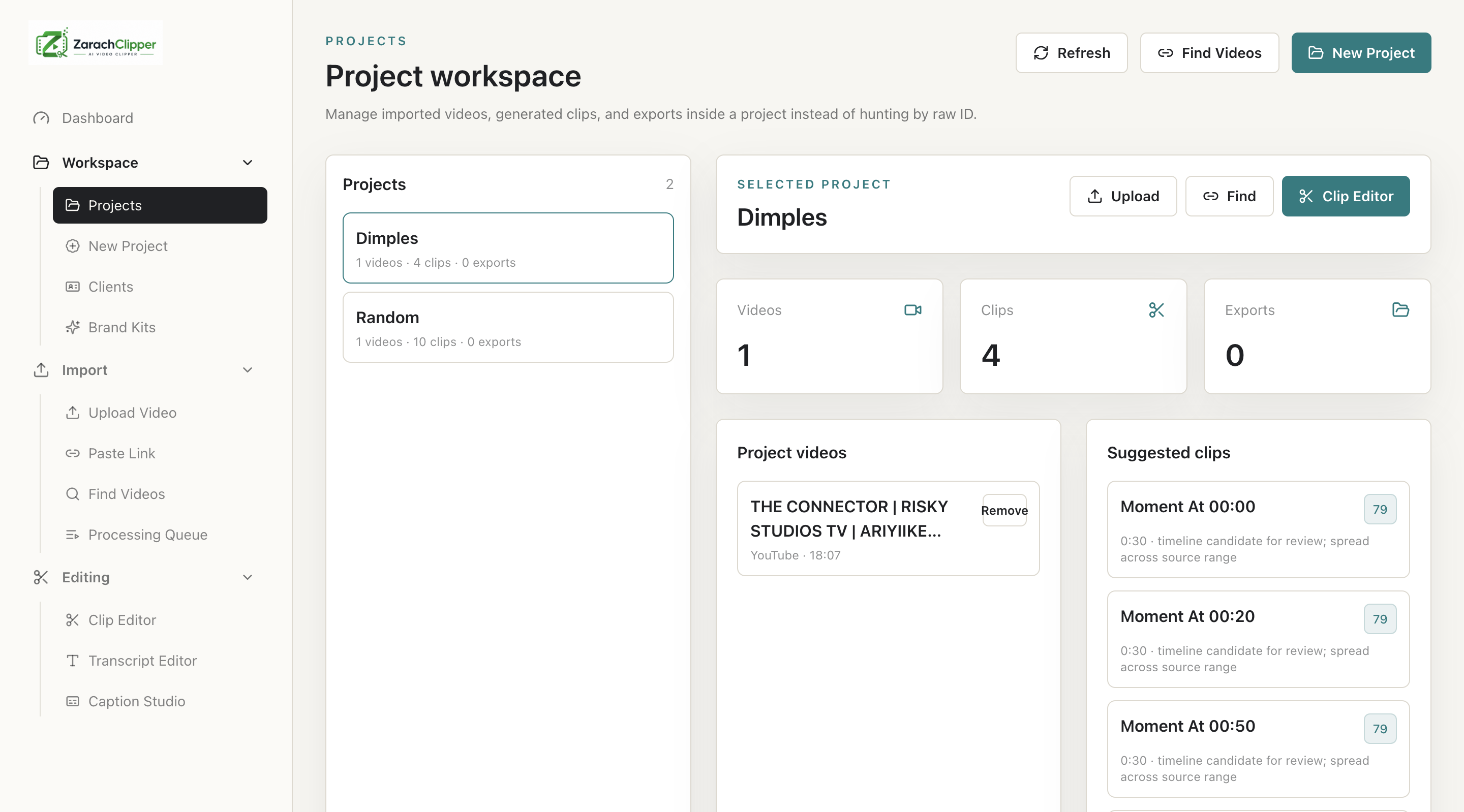 Project list